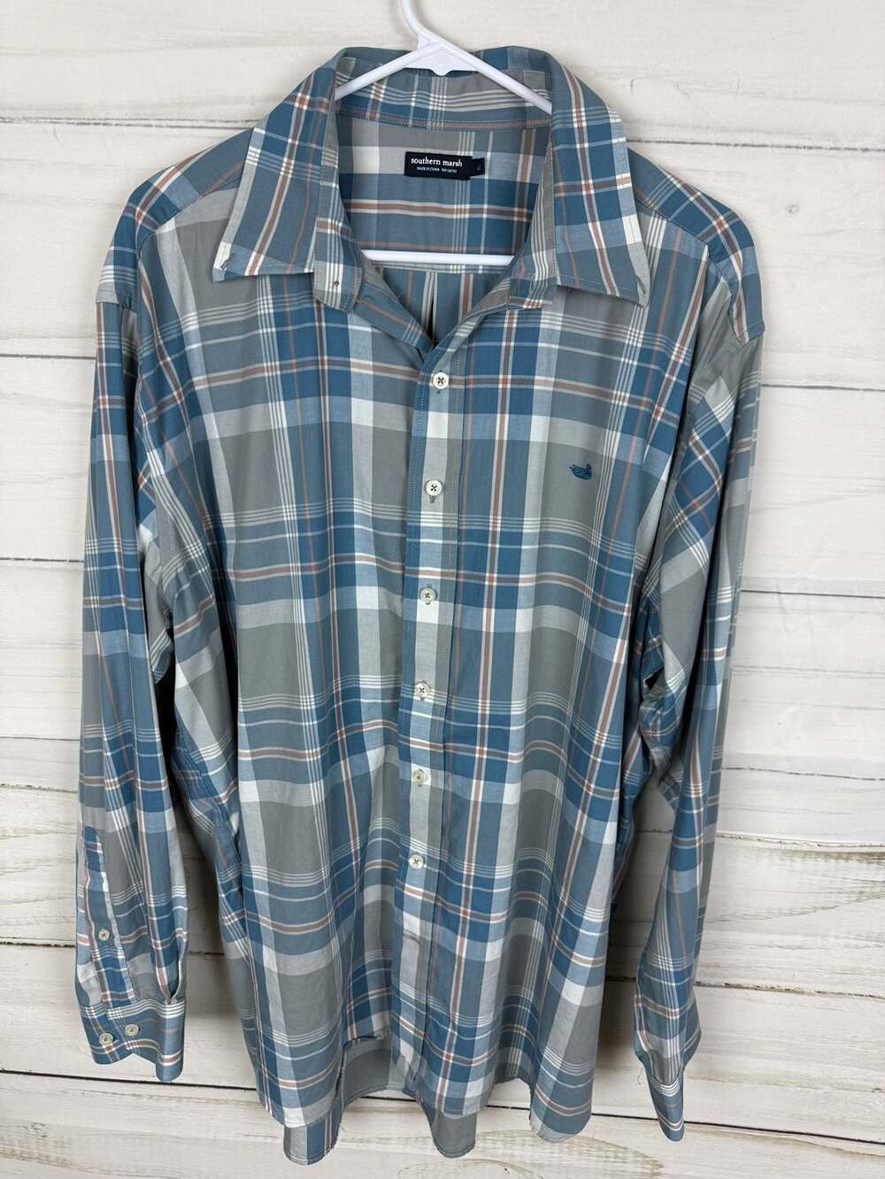 Southern Marsh Men's XL Long Sleeve Button Down Plaid Shirt